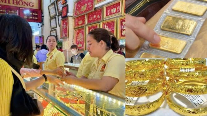 Giá vàng hôm nay 20/10: Tiếp tục tăng 'dựng đứng' lên đỉnh giá mới, giá vàng miếng lại gây 'choáng'