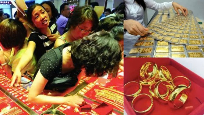 Giá vàng hôm nay 21/10: Vàng tăng 'sốc' chưa từng thấy, bảng giá đổi màu liên tục khiến dân tình 'thót tim' từng phút