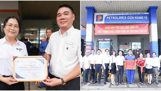 Petrolimex Sài Gòn vinh danh 4 cửa hàng xăng dầu đạt thành tích ‘khủng’ trong tháng 9 vừa qua