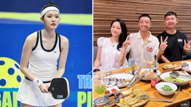 Hiền Hồ bất ngờ xuất hiện cùng Quang Dương, hé lộ mối quan hệ đặc biệt với thần đồng pickleball