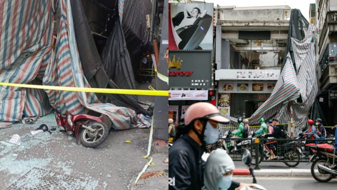 Một người tử vong trong vụ rơi mảng bê tông khi cải tạo nhà ở Hà Nội, tình trạng của nạn nhân còn lại ra sao?