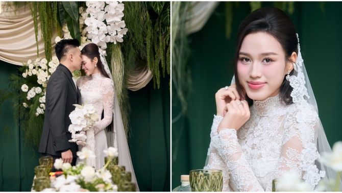 Khoảnh khắc bố Hoa hậu Đỗ Thị Hà dắt tay con rể vào đón con gái gây sốt, CĐM dành lời khen không ngớt