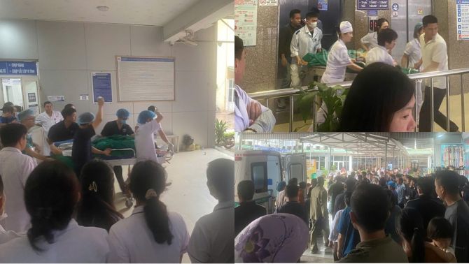 Hiện trường 2 nhân viên y tế Bệnh viện Sản Nhi Nghệ An bị người nhà bệnh nhân nhốt rồi đâm trọng thương