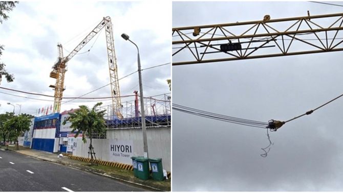 Đà Nẵng: Đang làm việc, nam công nhân bị tháp cẩu công trình đập vào người tử vong