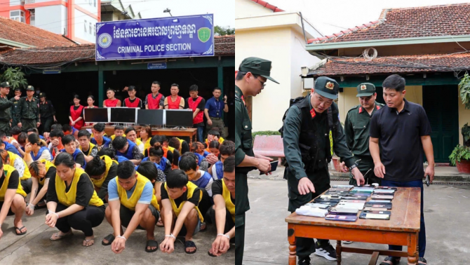 Đột kích Campuchia, Công an Việt Nam bắt 59 người trong đường dây lừa đảo nghìn tỷ: Chi tiết hành trình phá án?