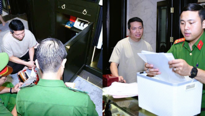 Thêm hình ảnh công an khám xét nhà riêng của chồng Đoàn Di Băng, phát hiện tình tiết bất ngờ