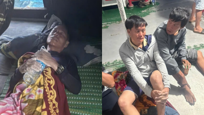 Người thứ 3 trong vụ 3 người mất tích giữa bão ở Lý Sơn đã được tàu Quảng Trị cứu sống trong tình trạng không ngờ