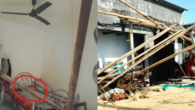 Gia Lai: Người đàn ông bị thanh xà gồ thép từ mái nhà hàng xóm bay sang đâm trúng đầu tử vong