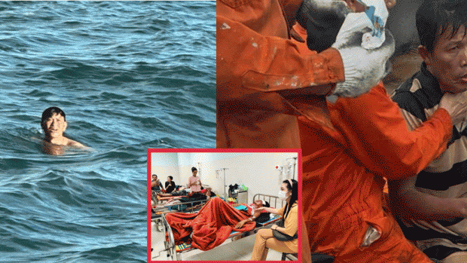 Vụ 3 người trôi dạt 48h trên biển: Tình hình sức khỏe hiện tại? Có nạn nhân bị cá rỉa vào da thịt?