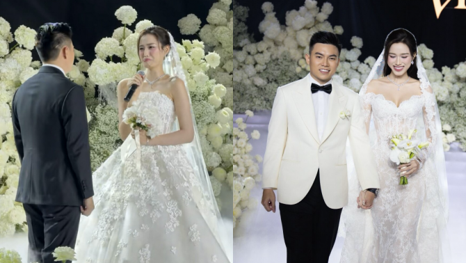 Lời thề nguyện ‘gây bão’ của thiếu gia Viết Vương trong đám cưới: Phản ứng của Hoa hậu Đỗ Hà mới gây chú ý