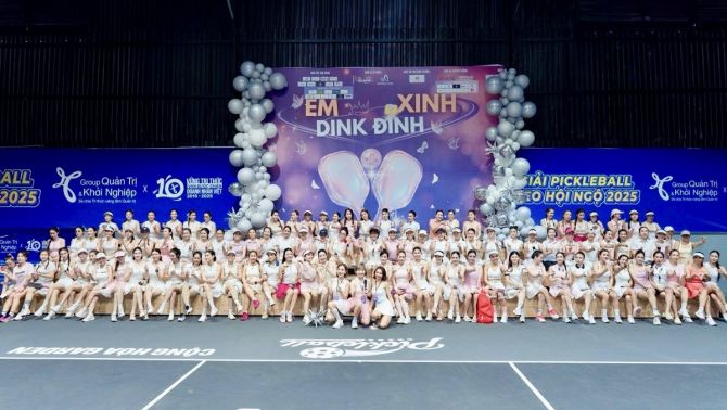 Giải pickleball quy tụ hơn 140 chân dài tại TP.HCM tạo ra sức hút lớn, quy định đặc biệt gây chú ý