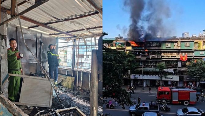 Hà Nội: Hiện trường cháy nhà tập thể A2 Phạm Ngọc Thạch, cư dân kể lại khoảnh khắc ám ảnh