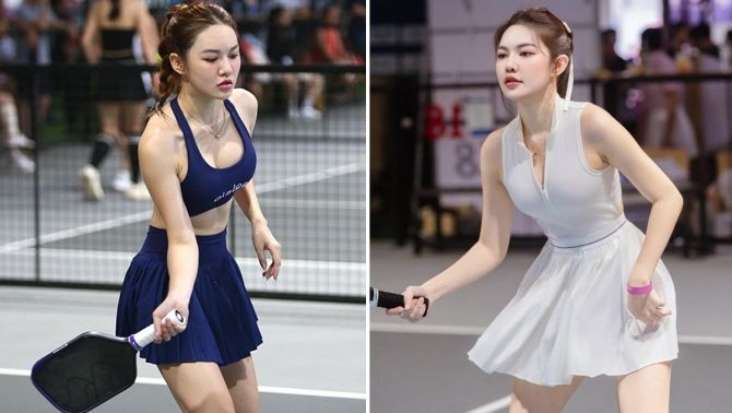 Hot girl Đà Nẵng thay đổi '180 độ' nhờ chơi pickleball, gây sốt với thần thái 'phát sáng' khi ra sân