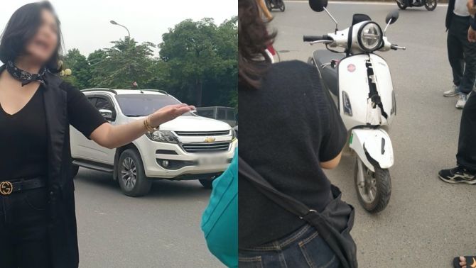 Hà Nội: Nữ tài xế mở cửa ô tô gây va chạm với học sinh, đòi bắt đền với lý do không ngờ