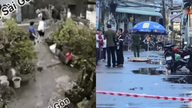 Camera ghi lại diễn biến vụ hỗn chiến tại khu trọ TP.HCM khiến 2 cậu cháu thương vong: Cảnh sát truy tìm nhóm gây án