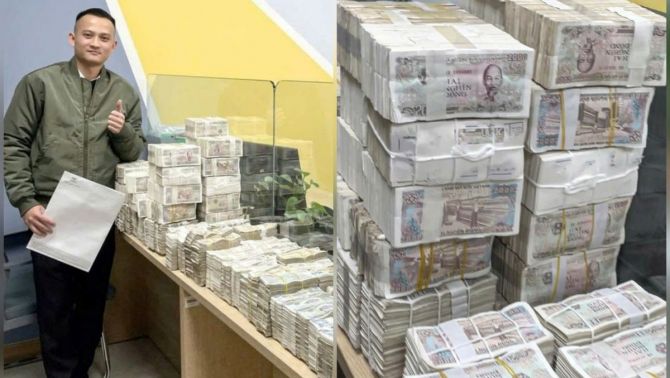 Lạng Sơn: Người đàn ông mang thùng tiền hơn 10kg mua ô tô, nhân viên đếm mỏi tay 3 giờ mới xong