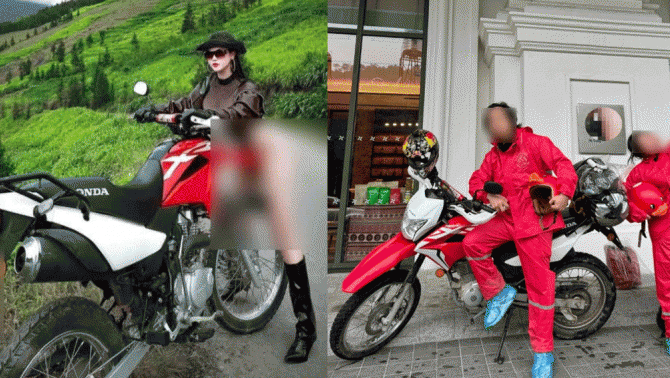 Cô gái trẻ mặc trang phục táo bạo, tạo dáng phản cảm ở Hà Giang thuê xe để sống ảo, chủ xe lên tiếng