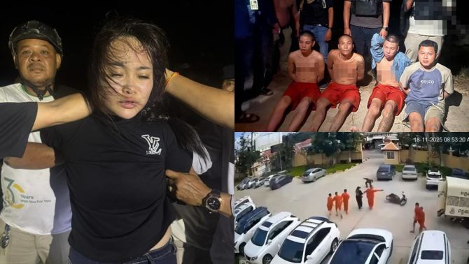 Tình hình nhóm phạm nhân bỏ trốn ở Campuchia và nữ đồng phạm đưa súng sau khi bị bắt giữ