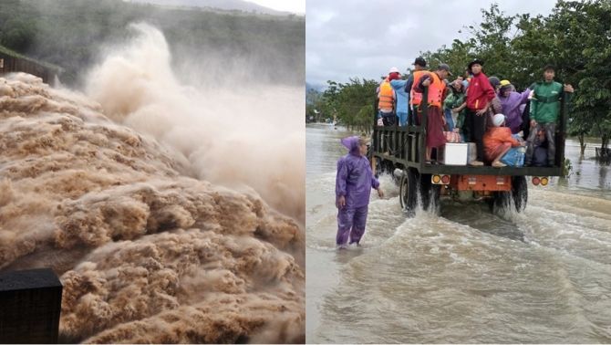 Sự thật thông tin ‘nhà trú lũ tập thể bị sập, người chết hàng loạt’, lãnh đạo xã Hòa Thịnh lên tiếng