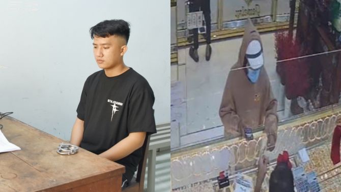 Bắt nghi phạm vụ cướp tiệm vàng ở Đồng Tháp sau 24h gây án: Sốc với loạt tang vật thu giữ tại hiện trường 