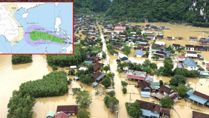 Cảnh báo hai hướng đi khó lường của bão số 15, xác định thời điểm miền trung đối mặt mưa lớn diện rộng?