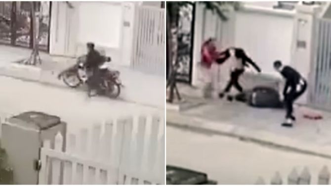 Hình phạt nào cho nhóm người tông người đàn ông lên vỉa hè rồi cầm hung khí lao vào đánh tới tấp?