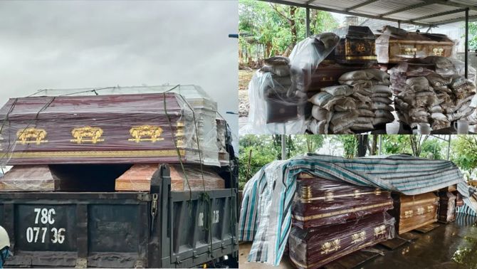 Lý do nhiều xe chở quan tài đến rốn lũ xã Hòa Thịnh, tỉnh Đắk Lắk