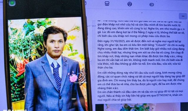 28 ngày sống trong nước mắt, con gái vẫn hy vọng phép màu đến với người cha mất tích trong lũ dữ