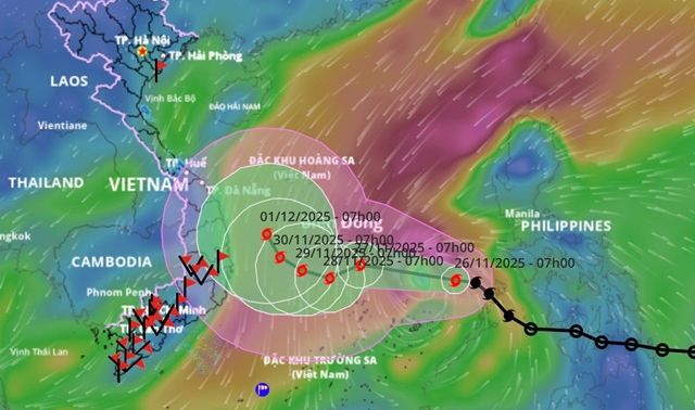 Diễn biến mới bão sỗ 15 (Koto): Có thể xảy ra kịch bản xấu, bão đi thẳng vào Gia Lai, Khánh Hòa