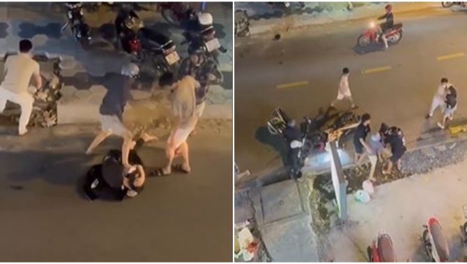 Rộ clip nhóm 7 nam nữ xô xát, đánh nhau dữ dội trên đường, Công an TP.HCM vào cuộc