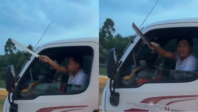 Diễn biến mới vụ tài xế xe tải vi phạm luật giao thông còn ngông nghênh cầm dao hăm dọa trên cao tốc