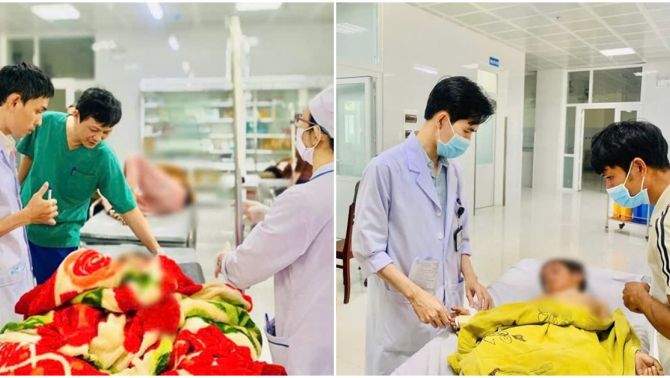 Lật xe tải, 13 học sinh ở Quảng Ngãi phải nhập viện cấp cứu, bệnh viện Đa khoa tỉnh Quảng Ngãi kích hoạt báo động đỏ