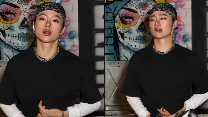 Angela Phương Trinh gây tranh cãi vì ngoại hình nam tính, cố tình vén áo khoe nội y với biểu cảm quá đà