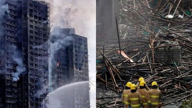 Diễn biến mới vụ cháy chung cư ở Hong Kong: Bắt thêm nghi phạm, hé lộ nguồn cơn lửa bủng cháy dữ dội