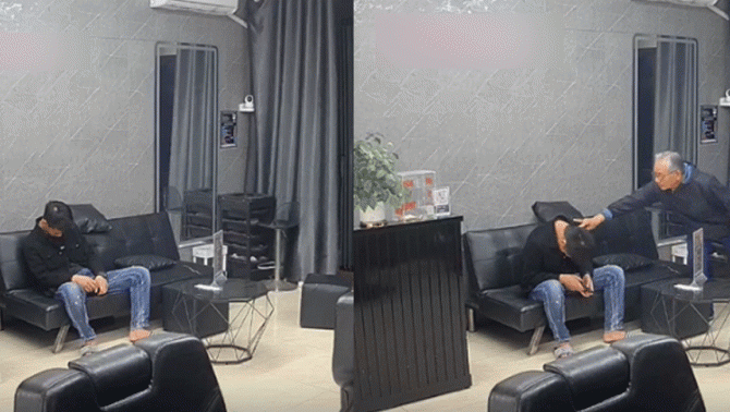 Hải Phòng: Clip chủ nhà sững sờ khi phát hiện thợ cắt tóc ngồi trong tư thế gục đầu xuống, gọi không tỉnh