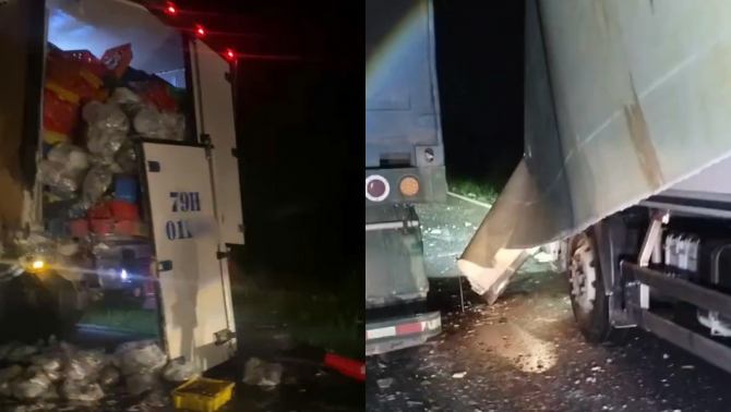 Hiện trường kinh hoàng vụ xe đầu kéo tông xe đông lạnh cao tốc Lâm Đồng: Công an làm rõ nguyên nhân vụ việc