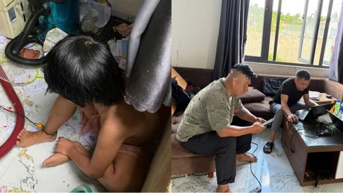 Tình hình 2 em bé bị cha xích chân nhốt trong căn phòng bẩn thỉu sau khi vụ việc bị phát giác