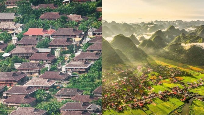 Ngôi làng kỳ lạ của Việt Nam có hàng trăm ngôi nhà cùng quay về một hướng, lý do vô cùng đặc biệt