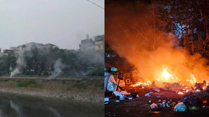 Hà Nội ô nhiễm nghiêm trọng, người dân vẫn bất chấp đốt rác tự phát tạo khói độc: Cảnh báo khẩn cấp hơn bao giờ hết!