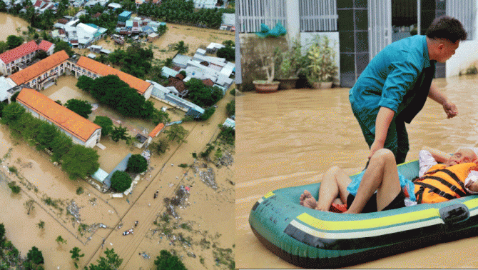Lý do Nha Trang tiếp tục ngập lụt sâu? Người dân ‘mệt mỏi’ vì phải chống lũ 4 lần trong gần 1 tháng