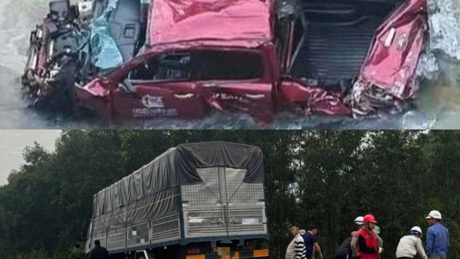 Hiện trường hỗn loạn vụ ô tô chở 4 người bị hất văng qua lan can cầu, rơi xuống suối ở Huế