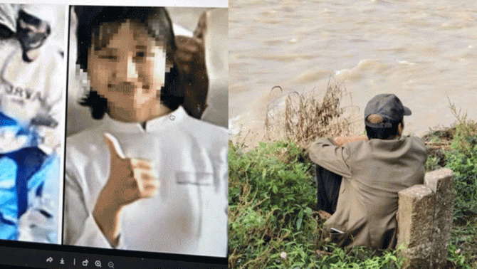Vụ nữ sinh để đồ trên bờ sông trước khi mất tích: Xót xa cảnh người bố ngồi 1 tuần bên bờ đợi con về