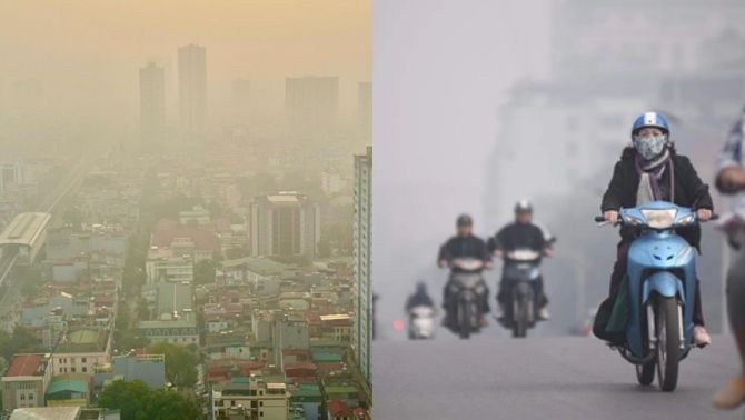 Hà Nội lại chìm trong bụi mịn dày đặc: Chỉ số AQI vượt ngưỡng nguy hiểm, nhiều khu vực báo động đỏ