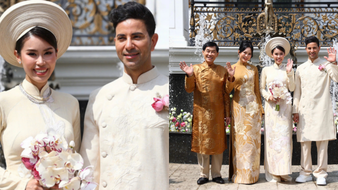 Tiên Nguyễn ‘chốt đơn’ một lời hứa cực khéo khiến vợ chồng tỷ phú Jonathan xúc động trong đám cưới