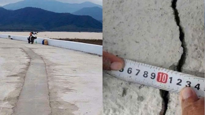 Hồ Sông Than vừa khánh thành đã nứt, thấm nước: Hàng loạt điểm bất thường lộ diện