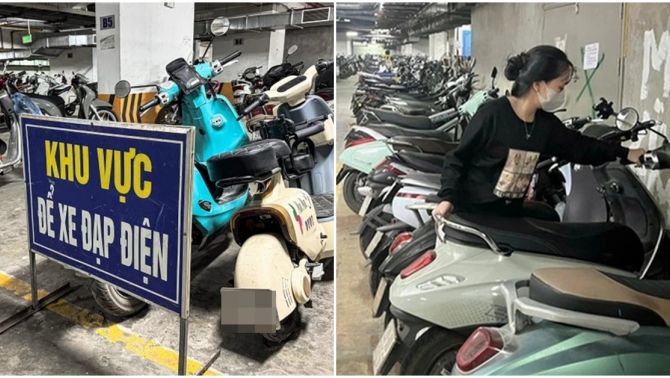 Công an Hà Nội, Sở xây dựng làm việc với Ban quản lý chung cư HH Linh Đàm về vụ cấm cư dân để xe điện