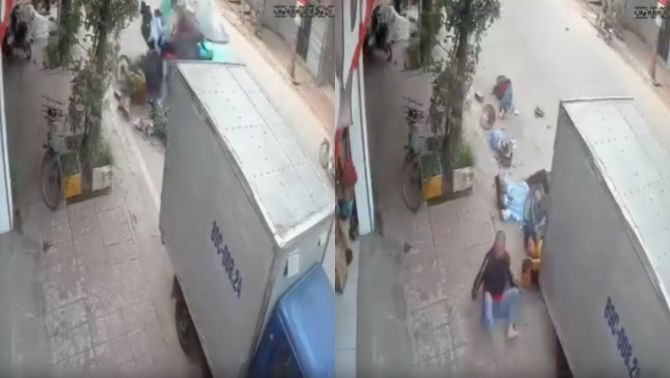 Khoảnh khắc xe taxi mất lái tông thẳng vào 4 người đứng bên đường: Tình trạng các nạn nhân hiện tại?