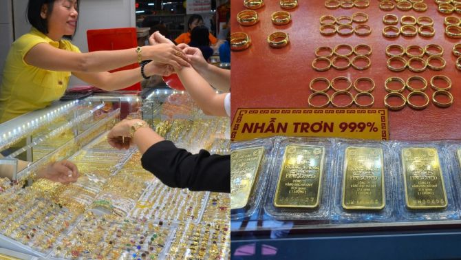 Giá vàng chiều 13/12 tăng mạnh chưa từng thấy, vàng SJC và vàng nhẫn đồng loạt lập mặt bằng giá mới