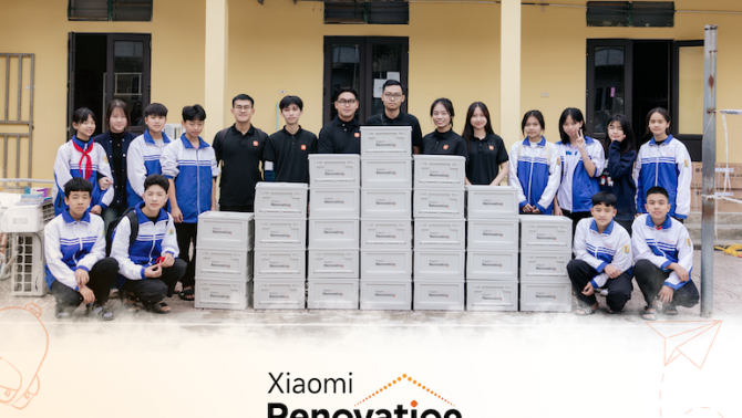 Xiaomi cải tạo điểm trường vùng cao tại Tuyên Quang và Thái Nguyên, cùng chiến dịch Xiaomi Renovation 2025