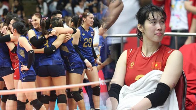 Hụt HCV SEA Games đầy tranh cãi, tuyển bóng chuyền nữ Việt Nam tiếp tục bị chủ nhà Thái Lan làm khó